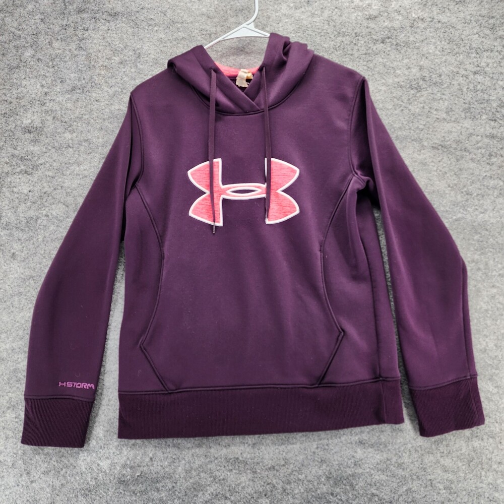 Under Armour Hoodie Womens Small Cold Gear Purple X Storm
